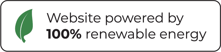 Web hosting powered by 100% renewable energy